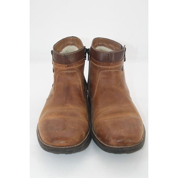 RIEKER Men's Sz 9.5US/43EU "Ron 83" Winter Boot Brown Double Zip - Picture 4 of 11